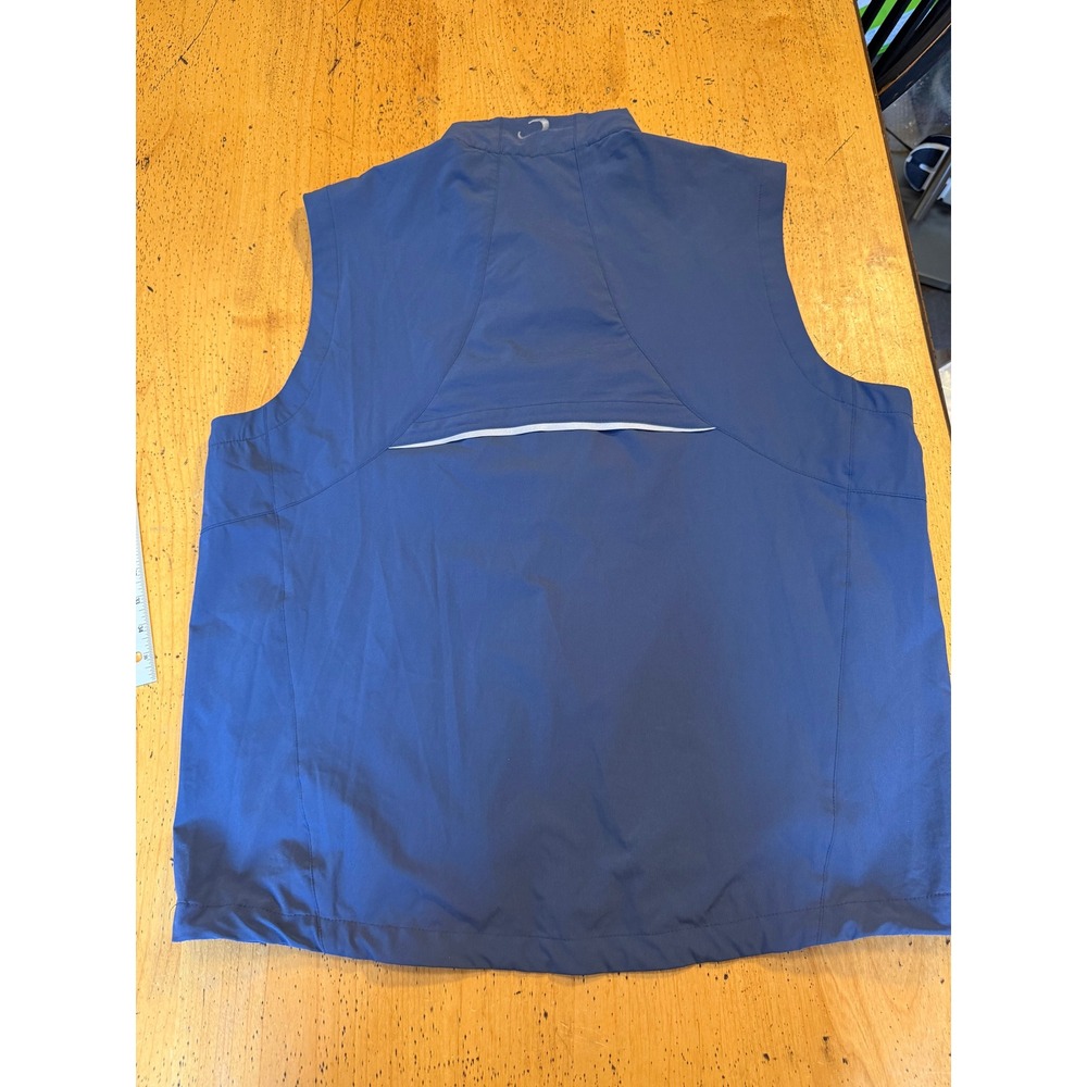 Zero Restriction Golf Vest Size XL Mens Navy Blue Full Zip Performance Outerwear - Picture 7 of 9